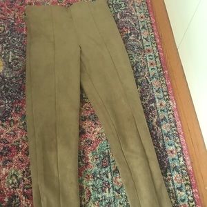 Zara suede leggings